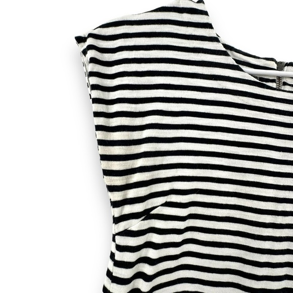 Madewell Zipline Striped Mini Dress Black/White Women's Size XS - Picture 3 of 10